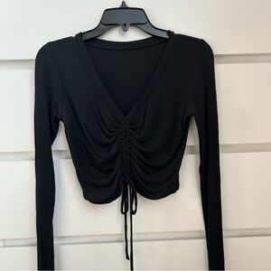 Alo Ribbed Cinch Crop Longsleeve